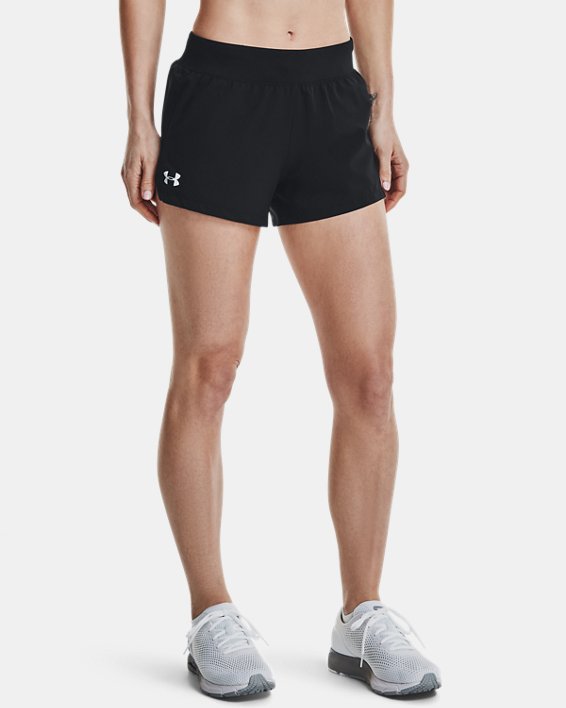 Women's UA Launch SW ''Go All Day'' Shorts, Black, pdpMainDesktop image number 0